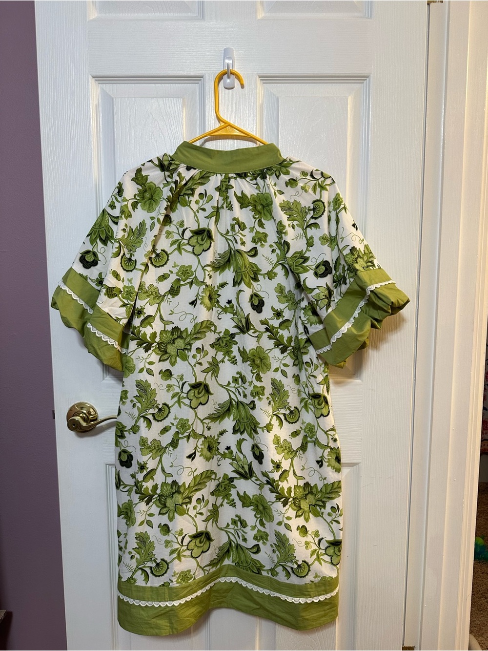 Gigio Large  Green Floral Tunic Dress - Picture 3 of 4